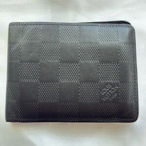 Louis Vuitton Multiple Wallet Damier Graphite Black Bifold with box